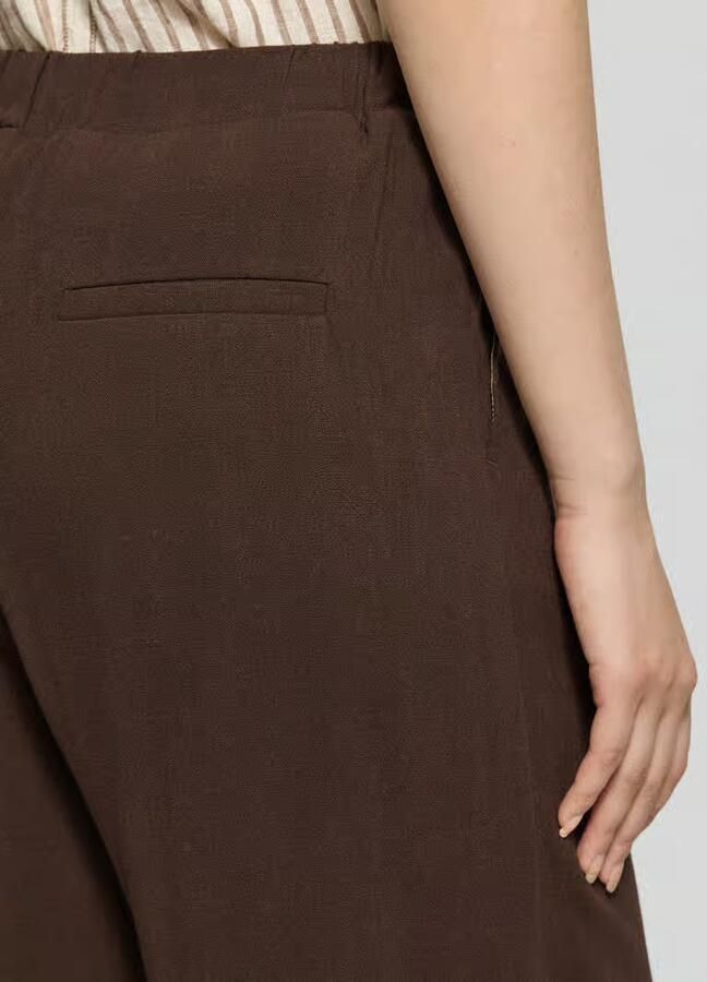 Jake*s Casual Broek van viscose-linnenmix met elastische tailleband - Foto 2