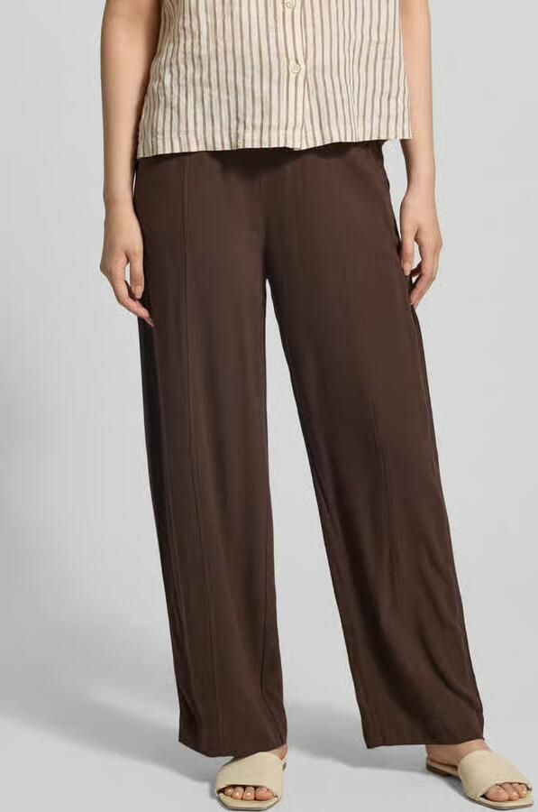 Jake*s Casual Broek van viscose-linnenmix met elastische tailleband - Foto 2