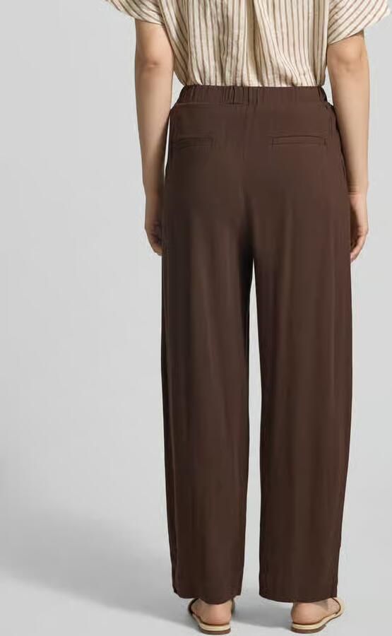 Jake*s Casual Broek van viscose-linnenmix met elastische tailleband - Foto 3