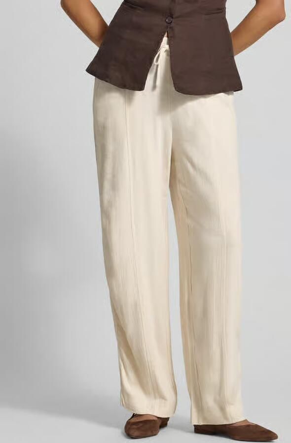 Jake*s Casual Broek van viscose-linnenmix met elastische tailleband - Foto 2