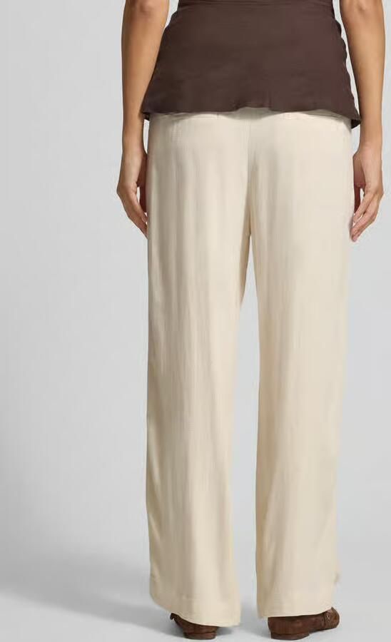 Jake*s Casual Broek van viscose-linnenmix met elastische tailleband - Foto 3