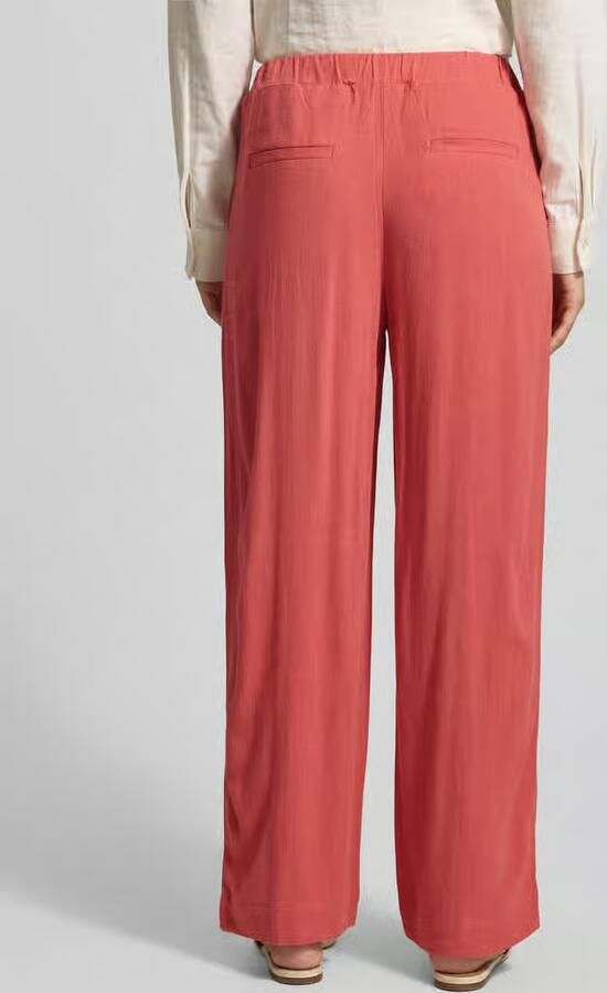 Jake*s Casual Broek van viscose-linnenmix met elastische tailleband - Foto 3