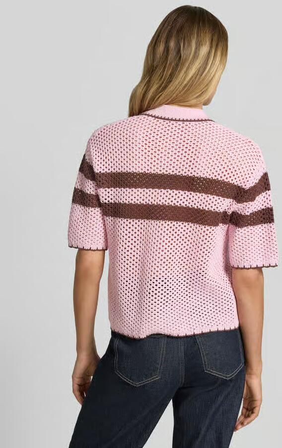Jake*s Casual Cardigan met polokraag en 1 2-mouwen - Foto 2