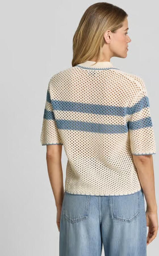 Jake*s Casual Cardigan met polokraag en 1 2-mouwen - Foto 2