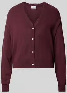 Jake*s Casual cardigan met v-hals en met kant