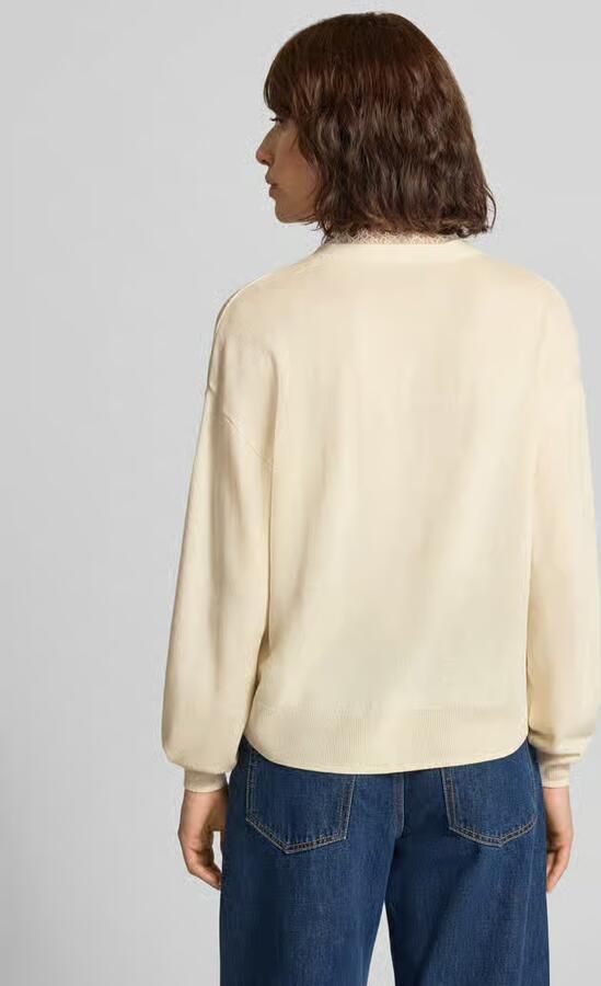 Jake*s Casual cardigan met v-hals en met kant - Foto 2