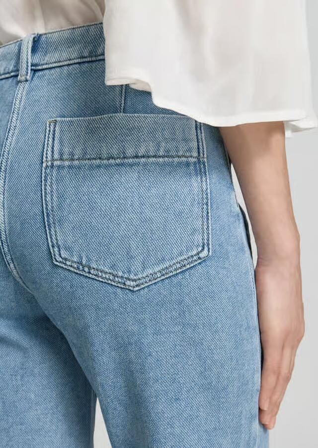 Jake*s Casual Cropped jeans met opgestikte zakken