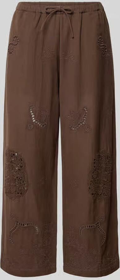 Jake*s Casual Culotte met ajourwerk en steekzakken - Foto 2