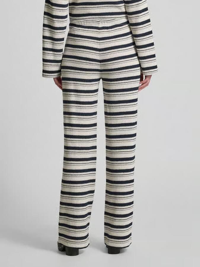 Jake*s Casual Flared stoffen broek met elastische band