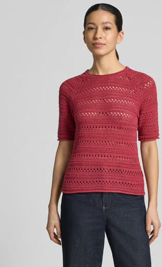 Jake*s Casual gebreid shirt met ronde hals - Foto 2