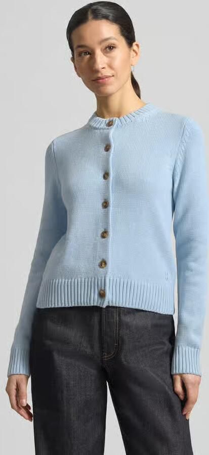 Jake*s Casual Gebreid vest met ronde hals en knoopsluiting - Foto 3