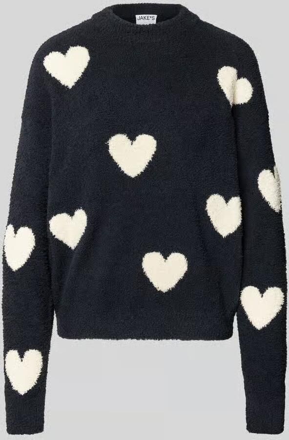 Jake*s Casual Gebreide pullover in all-over look