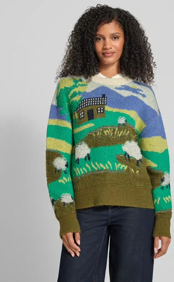 Jake*s Casual Gebreide pullover in all-over look - Foto 2