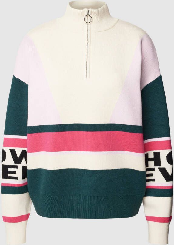 Jake*s Casual Gebreide pullover in colour-blocking-design