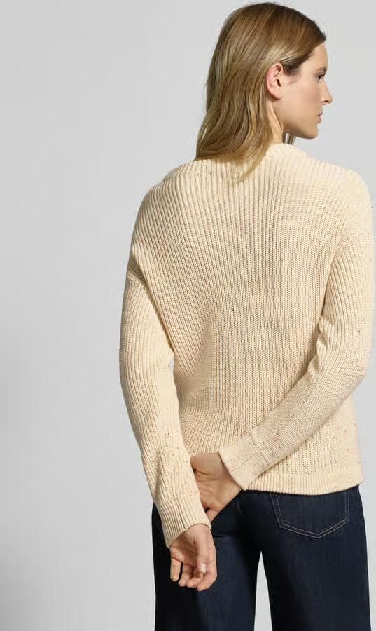 Jake*s Casual Gebreide pullover met extra brede schouders en tunnelkoord