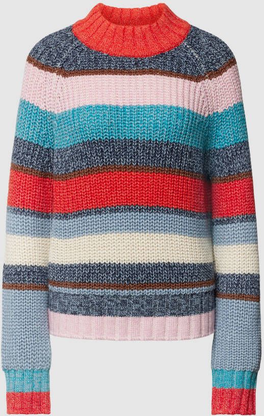 Jake*s Casual Gebreide pullover met geribde col