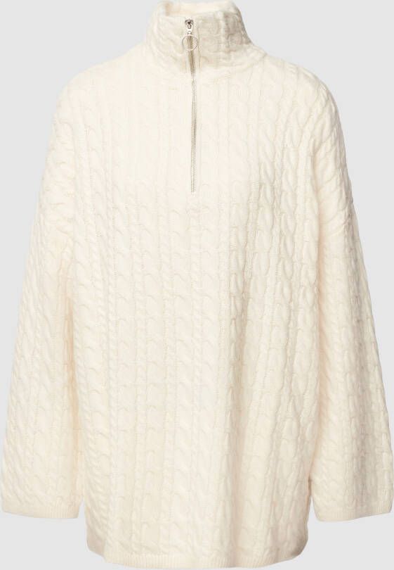 Jake*s Casual Gebreide pullover met kabelpatroon
