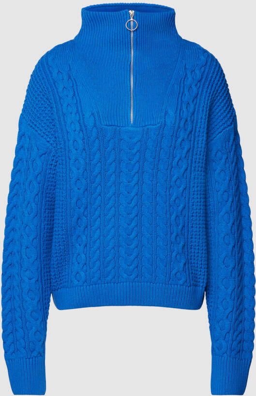 Jake*s Casual Gebreide pullover met kabelpatroon