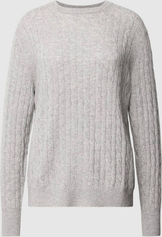 Jake*s Casual Gebreide pullover met kabelpatroon