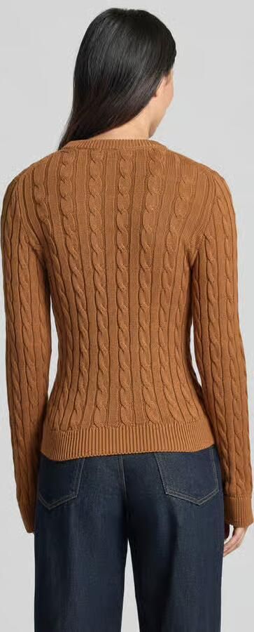 Jake*s Casual Gebreide pullover met kabelpatroon en ronde hals - Foto 3