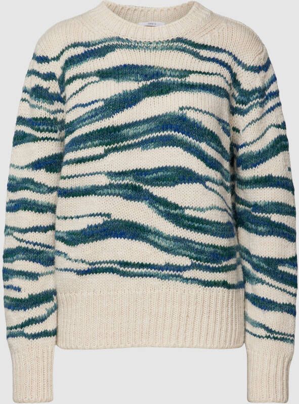 Jake*s Casual Gebreide pullover met ronde hals