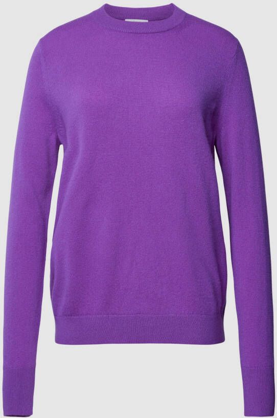 Jake*s Casual Kasjmier pullover in gebreide look met ronde hals