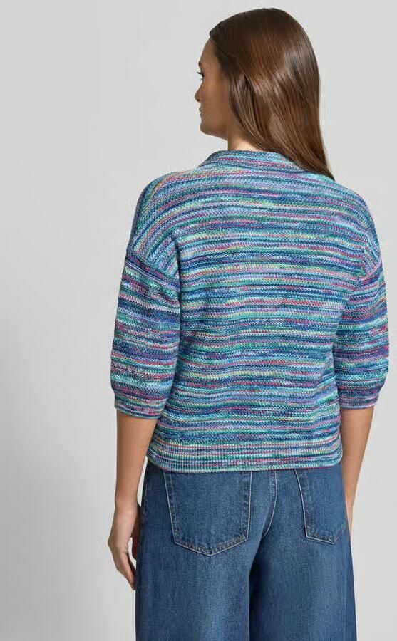 Jake*s Casual Gebreide pullover met V-hals en 3 4-mouw - Foto 2