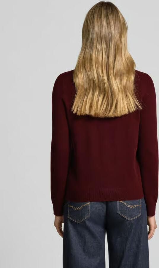Jake*s Casual Gebreide pullover van kasjmier met ronde hals