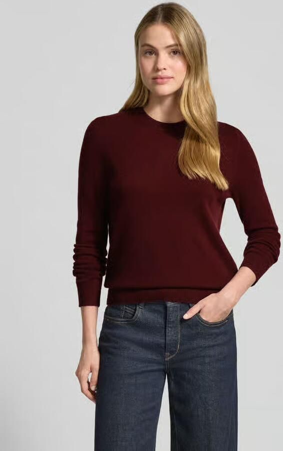 Jake*s Casual Gebreide pullover van kasjmier met ronde hals - Foto 2