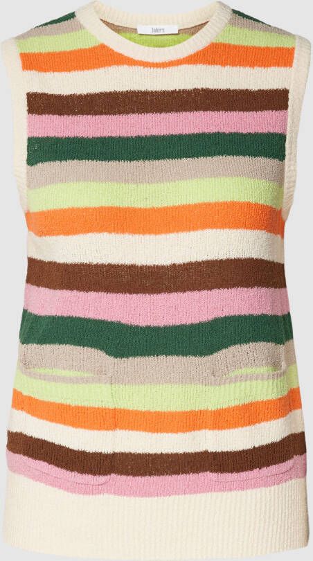 Jake*s Casual Gebreide top met steekzakken