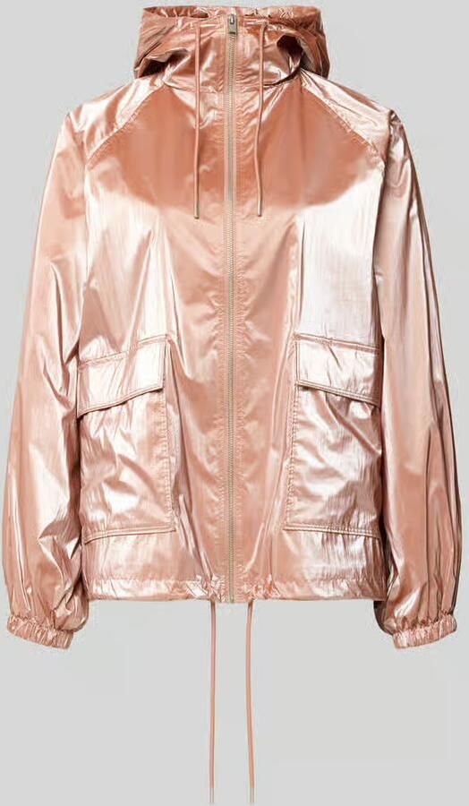 Jake*s Casual Jack in Metallic look met klepzakken