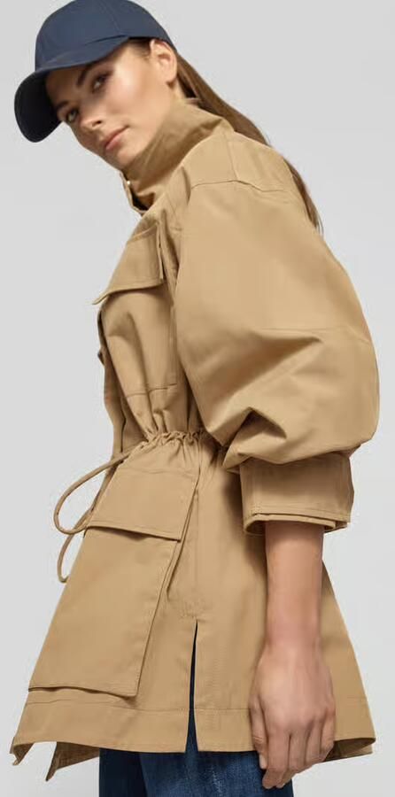 Jake*s Casual Jack met opstaande kraag en klepzakken