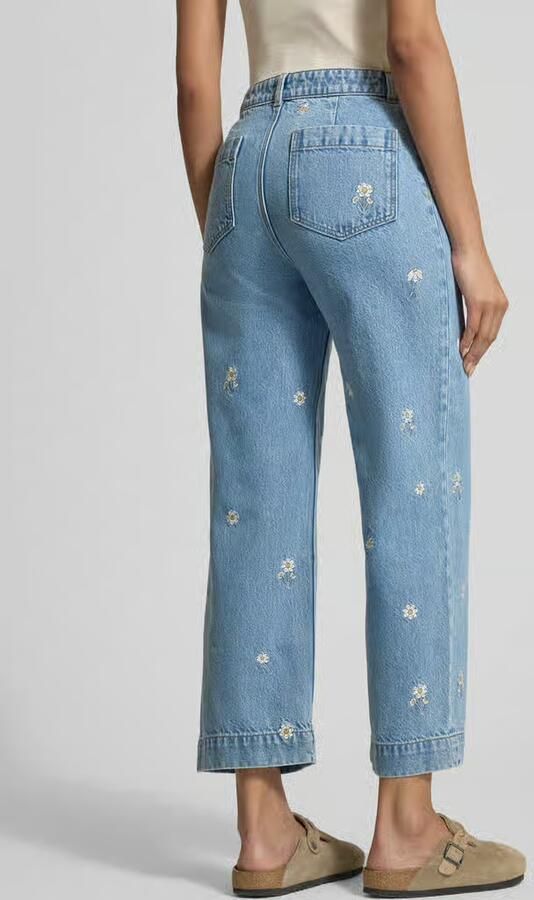 Jake*s Casual Jeans in verkorte pasvorm met stitchings - Foto 3