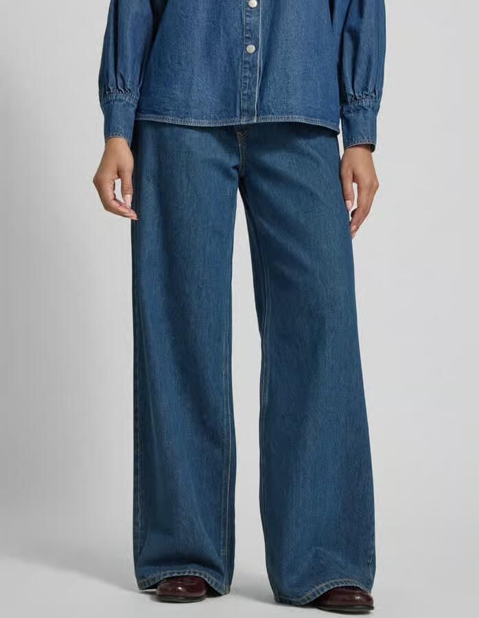 Jake*s Casual Jeans met asymmetrische knoopsluiting - Foto 2