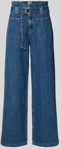 Jake*s Casual jeans met opgestikte zakken en riem