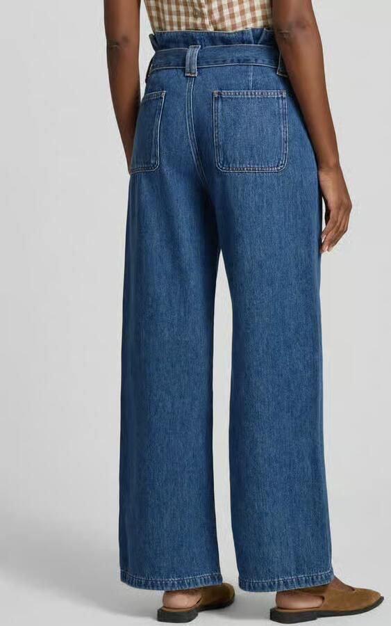 Jake*s Casual jeans met opgestikte zakken en riem - Foto 3