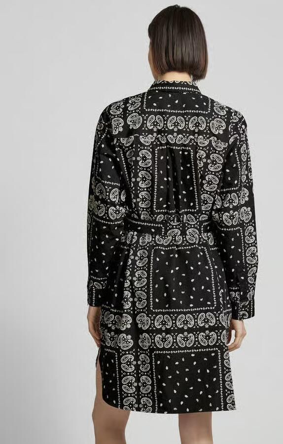 Jake*s Casual Knielange overhemdjurk met paisleymotief