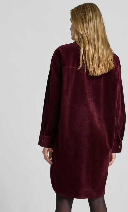 Jake*s Casual Knielange overhemdjurk van corduroy - Foto 3