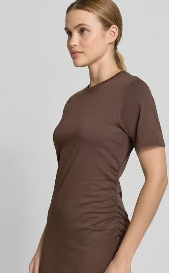 Jake*s Casual Knielange t-shirtjurk met ronde hals