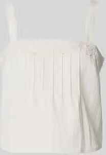 Jake*s Casual Kort blousetop met gehaakt kant