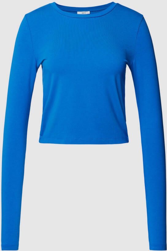 Jake*s Casual Longsleeve met ronde hals