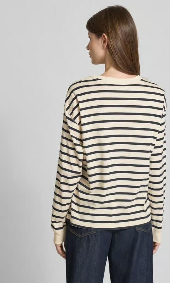 Jake*s Casual Longsleeve met ronde hals
