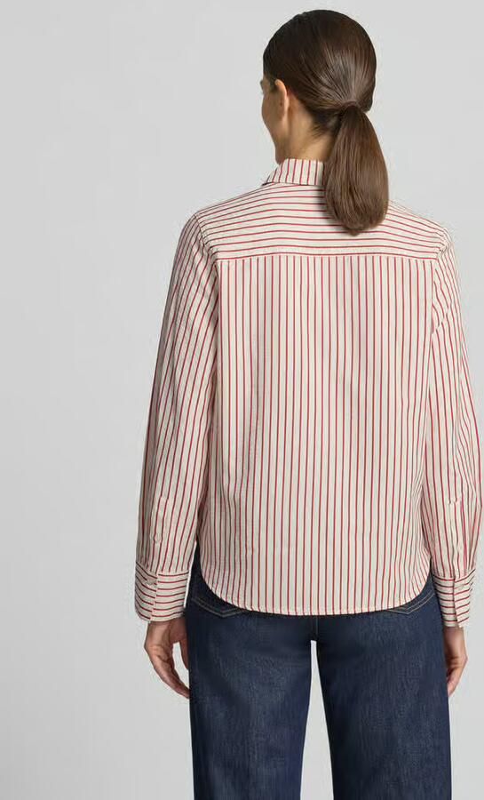 Jake*s Casual Regular fit blouse met lange mouwen met viscose - Foto 2