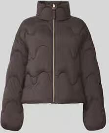 Jake*s Casual Loose fit gewatteerd jack met opstaande kraag