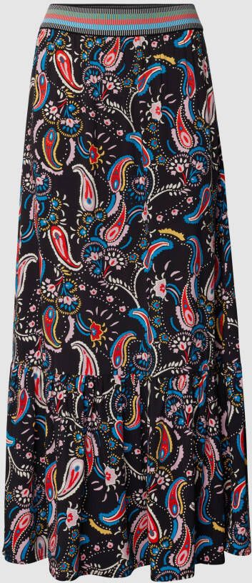 Jake*s Casual Maxirok met paisleymotief
