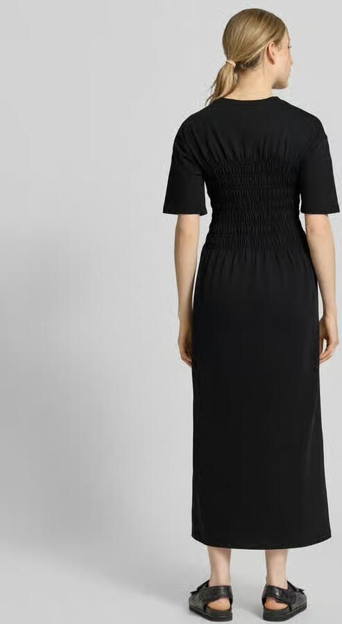 Jake*s Casual midi-jurk met smokelementen