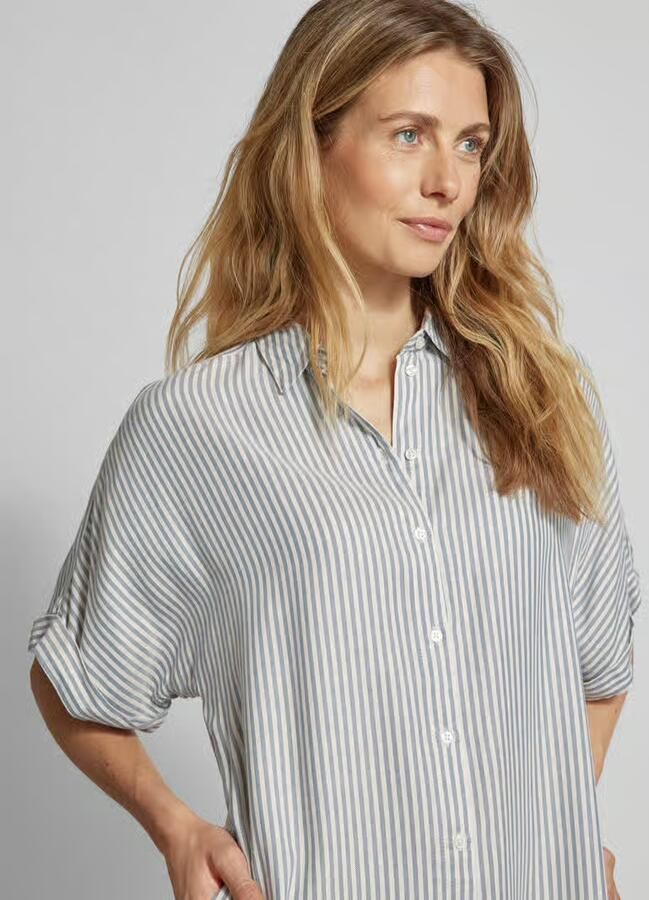 Jake*s Casual Midi-jurk met streepmotief