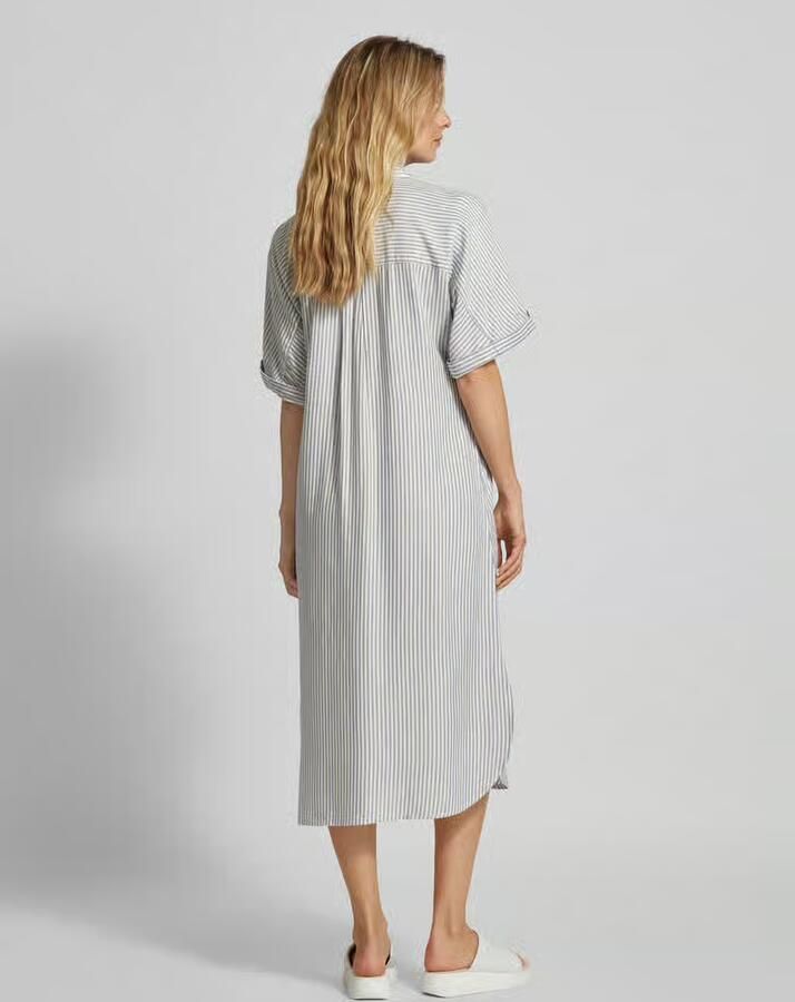 Jake*s Casual Midi-jurk met streepmotief
