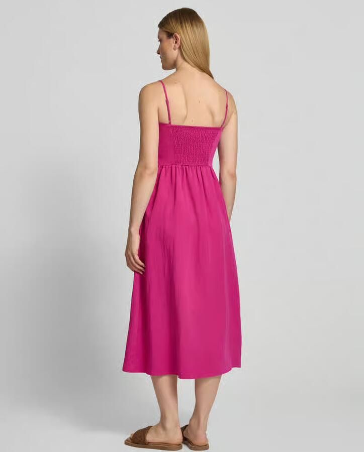 Jake*s Casual midi-jurk van lyocellmix met kant
