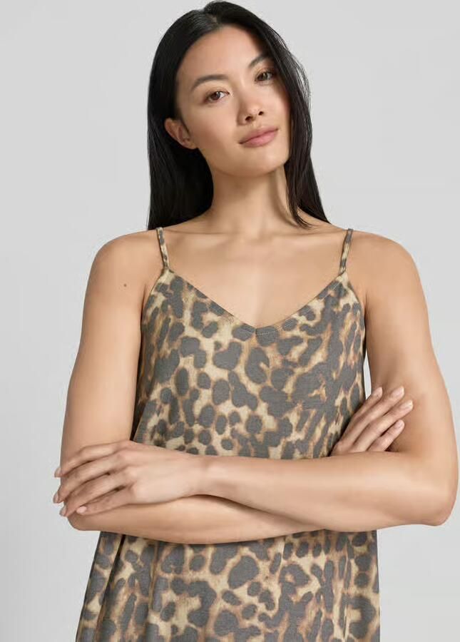 Jake*s Casual midi-jurk van modalmix in all-over look